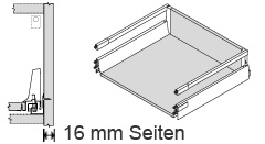 Schublade DM f. 16 mm Seiten