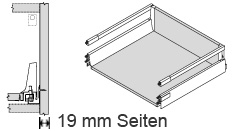 Schublade DM f. 19 mm Seiten