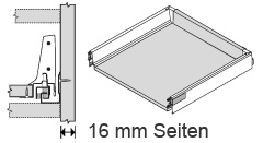 Schublade M f. 16 mm Seiten