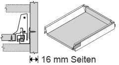 Schublade N f. 16 mm Seiten