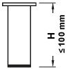 Fußhöhe bis 100 mm