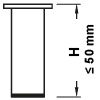 Fußhöhe bis 50 mm