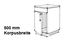 Abfallsystem f. 50 cm Tür