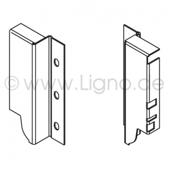 Z30B000S RW-Set B 119 mm für Tandembox M-Zarge grau Z30B000S RW-Set 119 mm f. Tandembox B grau