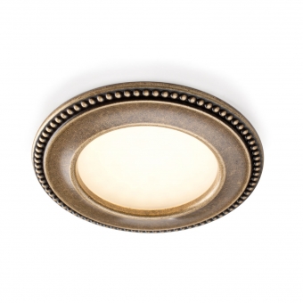LED-Einbaustrahler Akoya Ø 80 mm, Bronze antik AKOYA DOMUS Classic, bronze / warmweiß