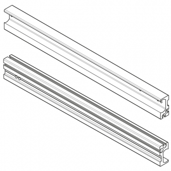 Grundprofil Fulterer FR 9000, Länge 1800 mm Aluprofil FR 9000, L 1.8 m / 200 kg