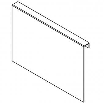 AMBIA-LINE Anbindung an Holzrückwand LBX Höhe C, B 218 mm 