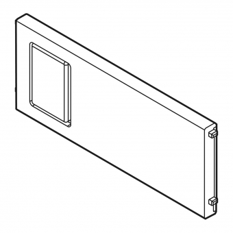 AMBIA-LINE Querteiler Stahldesign für LBX Schubkasten 100 mm 