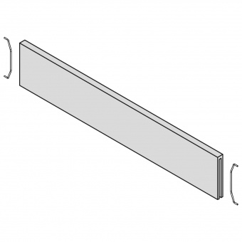 AMBIA-LINE Querteiler Holzdesign für LBX Schubkasten 200 mm 