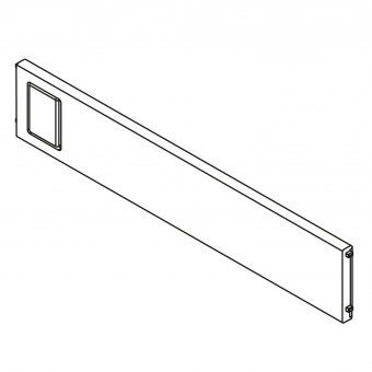 ZC7Q0U0SS AMBIA-LINE Querteiler Stahldesign seidenweiß Ambia Quert. LBX, SW - L 234,6 x H 50 mm
