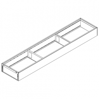 AMBIA-LINE Rahmen Stahl für LBX ab NL 600 mm, B 100 mm 