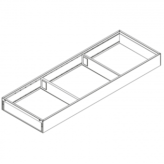 AMBIA-LINE Rahmen Stahl für LBX ab NL 650 mm, B 200 mm 