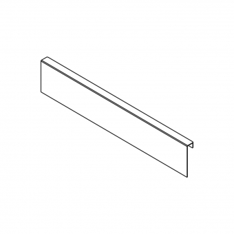 AMBIA-LINE Anbindung an Holzrückwand LBX Höhe M, B 242 mm 
