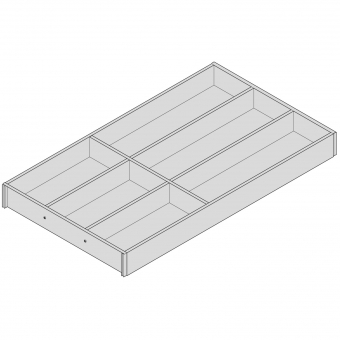 AMBIA-LINE Besteckeinsatz Holzdesign für LBX, NL 550 mm 