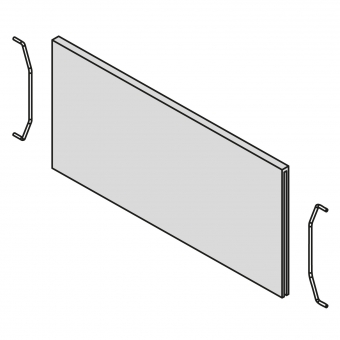AMBIA-LINE Querteiler Holzdesign für LBX Schubkasten 218 mm 