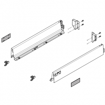 TBX antaro Standard M Bausatz NL 400 mm, hellgrau antaro Set M - 400 / 83 mm, R906