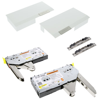 Klappenhalter AVENTOS HK li./re. weiß f. Tip-On - LF 930-2800 HK-Set weiß, LF 930-2800 alt 20K2500T -> neu 22K2500T