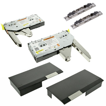 Klappenhalter AVENTOS HK (1 Set links/rechts), tiefgrau 