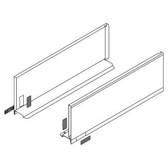 770C5502S Legrabox Zarge C (177 mm), seidenweiß LBX Zarge pure C - 550 mm, SW-M