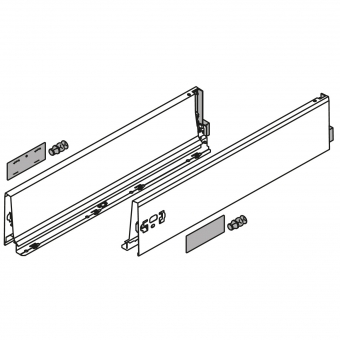 378K5002SA antaro Zarge K (115 mm), seidenweiß TBX Standardz. K - 500 mm, SW