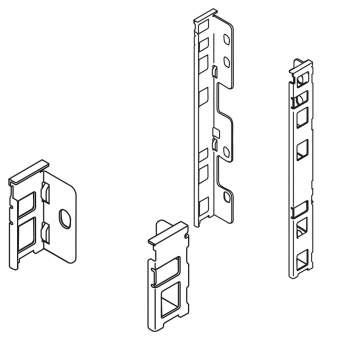 Rückwandhalter-Set Legrabox, vernickelt 