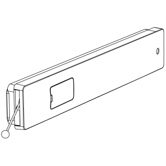 Klappenbeschlag Winch Kunststoff schwarz, rechts Bremsbeschl. WINCH DX (re.) Einl. PVC schw.