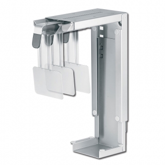 PC-Halterung höhen- / breitenverstellbar, silber CPU-Halter silb., H 307-532 mm / B 78-220 mm