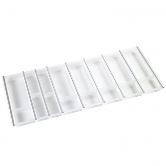 Besteckeinsatz cuisio für Schubladen-Innenbreite 1095-1120 mm, graphit cuisio - graphit für 1200 mm Schrankbreite