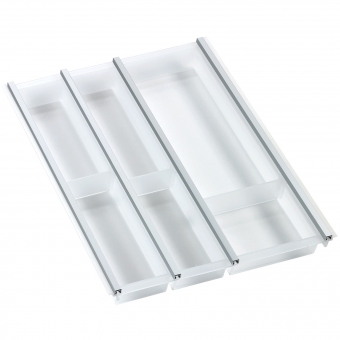 Besteckeinsatz cuisio für Schubladen-Innenbreite 345-370 mm, graphit cuisio - graphit für 450 mm Schrankbreite