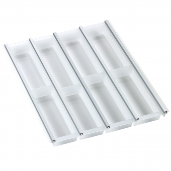 Besteckeinsatz cuisio für Schubladen-Innenbreite 395-420 mm, graphit cuisio - graphit für 500 mm Schrankbreite