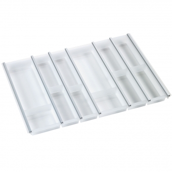 Besteckeinsatz cuisio für Schubladen-Innenbreite 695-720 mm, graphit cuisio - graphit für 800 mm Schrankbreite