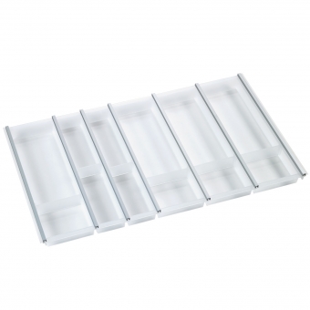 Besteckeinsatz cuisio für Schubladen-Innenbreite 795-820 mm, graphit cuisio - graphit für 900 mm Schrankbreite