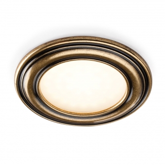 LED-Einbaustrahler Passepartout Ø 78 mm, Gold antik PASSEPARTOUT DOMUS Classic, gold / warmweiß