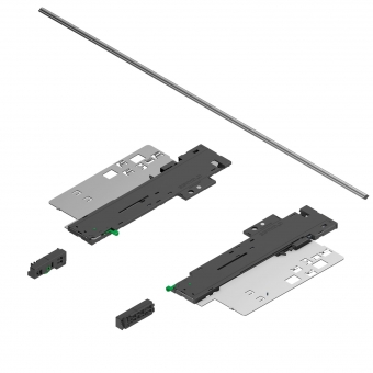 Tipmatic Soft-close Set für Dynapro + Stange 