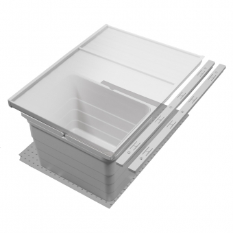 Mülltrennsystem, KB 400 / NL 400 / H 220 mm 19er Seiten Abfalleimer Set, 400 / 400 - 19er - 12 L