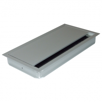 Kabeldurchlass Möbel G14S gerader Deckel 120 x 240 mm Exit G14S alu - 120x240x25 mm
