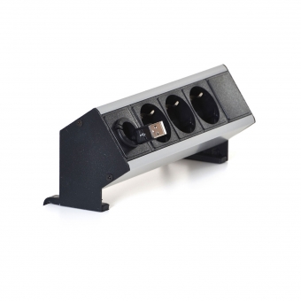 FlexPOWER 3 Steckdosenleiste FlexPower mit 3 Steckdosen + USB / 1,8 m Kabel