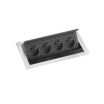 Evoline FlipTop Push M mit 4 Steckdosen 4-fach Evoline Fliptop Push M