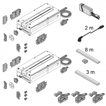 SERVO-DRIVE flex Set für Einbau-Gefrierschrank 
