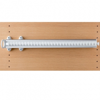 Krawattenhalter ausziehbar - B 500 mm Krawattenhalterung Farbe weiss