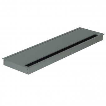 Kabeldurchführung Tisch G11S gerader Deckel 100 x 300 mm Exit G11S 13 alu - 100x300x13,5 mm