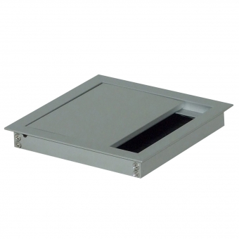 Kabeldurchführung Tisch G11S gerader Deckel 100 x 100 mm Exit G11S 13 alu - 100x100x13,5 mm