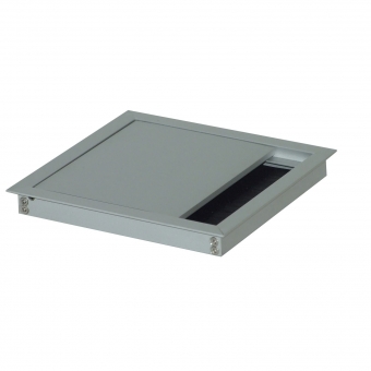 Kabeldurchführung Tisch G11S gerader Deckel 120 x 450 mm Exit G11S 13 alu - 120x450x13,5 mm