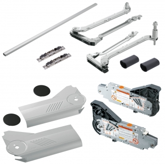 AVENTOS HL Klappenhalter (1 Set - links/rechts), hellgrau 
