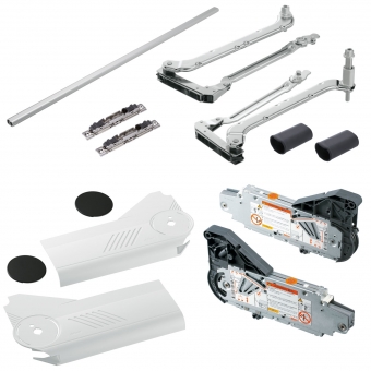 Hochliftklappe AVENTOS HL, KH 300-350 mm / 6,5-12 kg - weiß Aventos HL Set - 300-350/6,5-12 kg - Kappen - SW