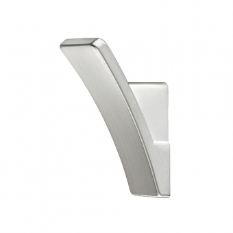 Kleiderhaken  Zink vernickelt gebürstet 25 x 56 mm Haken Zink vern. gebürstet 25 x 56 mm