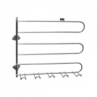 Krawatten- und Gürtelhalter schwenkbar (Haken)  - B 300 mm 