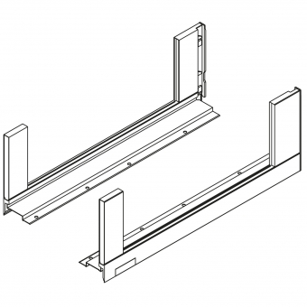 780C5502I Legrabox free Zarge C (177 mm), inox LBX Zarge free C - 550 mm, INGL