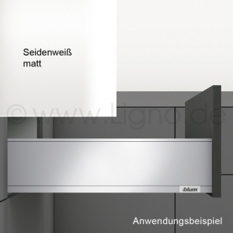 770K4502S Legrabox Zarge K (128,3 mm), seidenweiß LBX Zarge pure K - 450 mm, SW-M