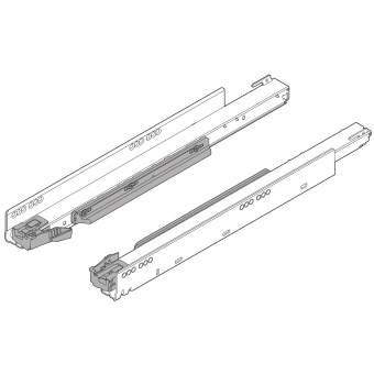753.5001S LEGRABOX Korpusschiene BLUMOTION S, 70 kg LBX Schienen Blumotion S, 70 kg / NL 500 mm